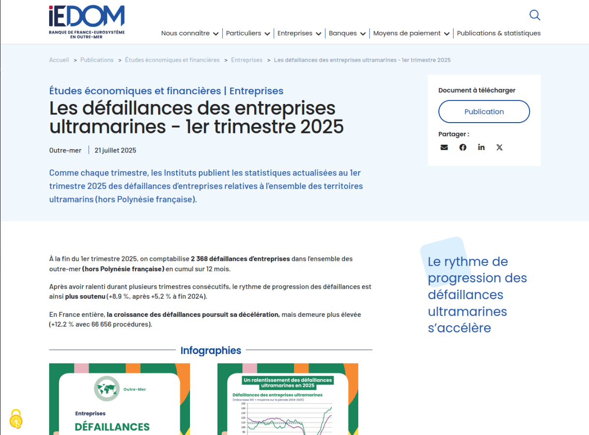 IEDOM page détaillée d'une publication