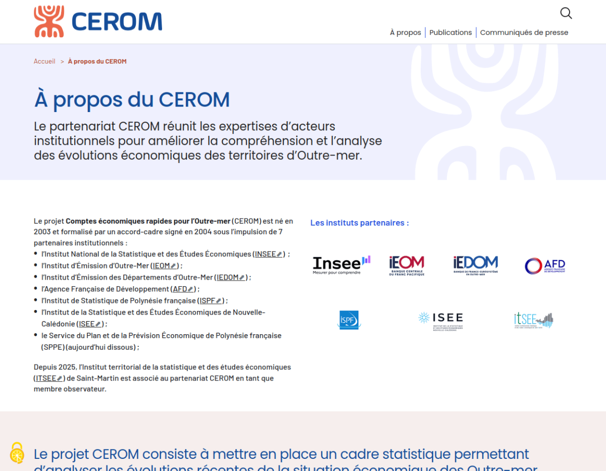 Introduction de la page dans un bandeau bleu cliar puis texte explicatif avec en regard les logos des partenaires